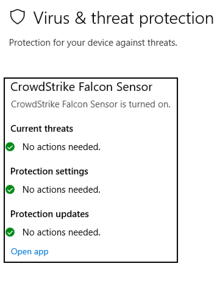 CS in Windows Security Center 12-21